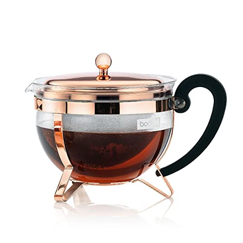 Bodum CHAMBORD Teebereiter (Edelstahlfilter, Edelstahldeckel, 1,3 liters) kupfer, Rich Copper von Bodum