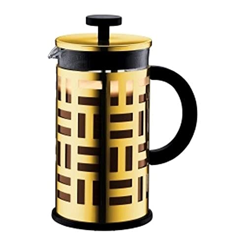Bodum EILEEN Kaffeebereiter (French Press System, Permanent Filter aus Edelstahl, 1,0 liters) gold, 10.6 x 15.5 x 19.5 cm von Bodum