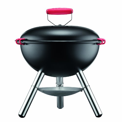 Bodum FYRKAT Picknick Holzkohle-Grill, Schwarz von Bodum