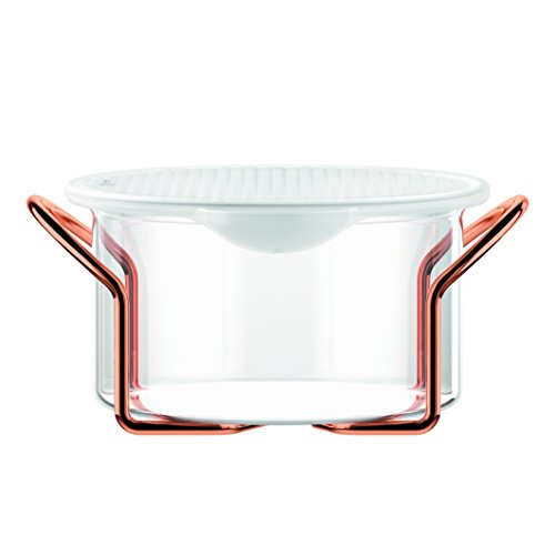 Bodum HOT Pot Set Glasschale mit Silikondeckel, 1.0 l, Glas, durchsichtig, 1l von Bodum