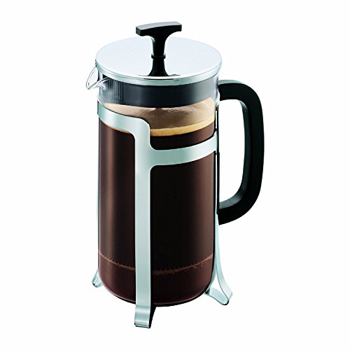 Bodum JESPER Kaffeebereiter (French Press System, Verchromter Edelstahlrahmen, 1,0 liters) glänzend von Bodum