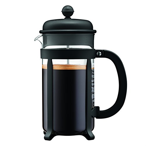 Bodum Java French Press Kaffee- und Teebereiter mit bruchsicherer SAN-Kunststoffkaraffe, 963 ml, Schwarz von Bodum
