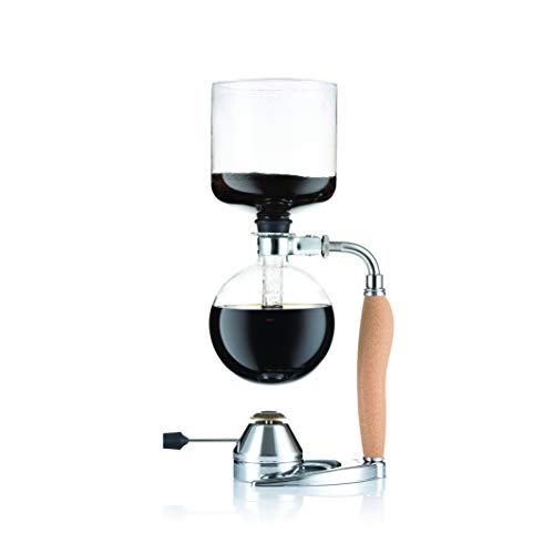 Bodum K11862-109 Vakuum-Kaffeebereiter, 8 Tassen, 1.0 l mit Gasbrenner, Edelstahl von Bodum