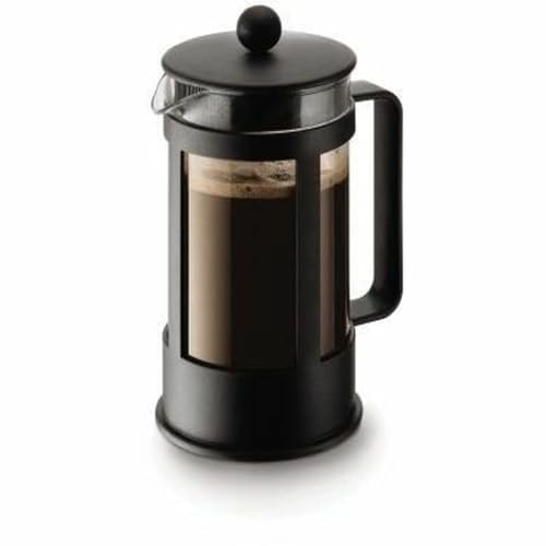 Bodum KENYA Kaffeebereiter (French Press System, Spülmaschinengeeignet, 1,0 liters) schwarz von Bodum