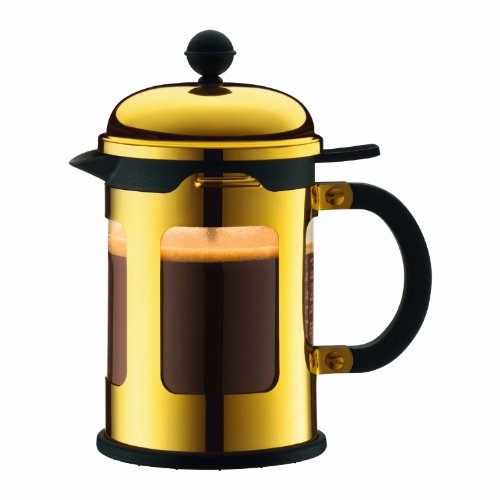 Bodum New Chambord Kaffeebereiter 4 Tassen, Chrom, Gold, 0.5 Litre von Bodum