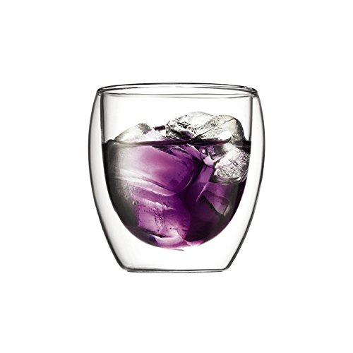 Bodum Pavina 2 Stück Glas, doppelwandig, klein – 0,25 l, 8 oz (Pack von 2) von Bodum