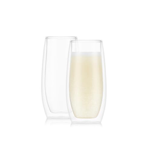 Bodum SKÅL Doppelwandiges Sektglas, 0,2 l, 2 Stück von Bodum