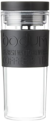 Bodum Travel Mug, Doppelwandig, Kunststoff, 0.45 l, White, 1 Count (Pack of 1) von Bodum