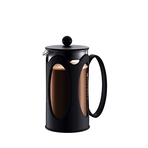 Bodum 10682-01 kenya Kaffeebereiter (French Press System, Permanent Edelstahl-Filter, 0,35 liters) schwarz von Bodum