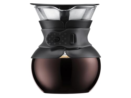 Bodum pour over Kaffeebereiter (Permanentfilter, Spülmaschinengeeignet, 0,5 liters) schwarz von Bodum