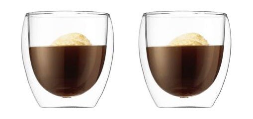 Kaffeeglas 2er-Set Pavina klar von Bodum