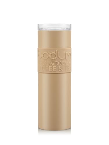 TRAVEL MUG Vakuum-Reisebecher, Edelstahl, 0,6 l, 20 oz, Iced Vanilla Latte von Bodum