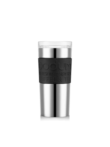 TRAVEL MUG Vakuum-Reisebecher, klein, 0,35 l, 12 oz, Edelstahl Schwarz TRAVEL MUG Vakuum-Reisebecher, klein, 0,35 l, 12 oz, Edelstahl Schwarz von Bodum