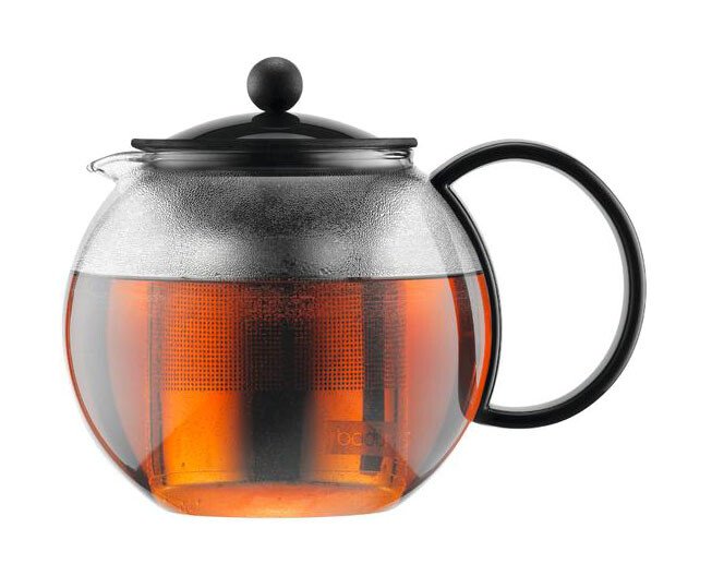 Teebereiter mit Metallsieb 1,0 l Assam schwarz von Bodum