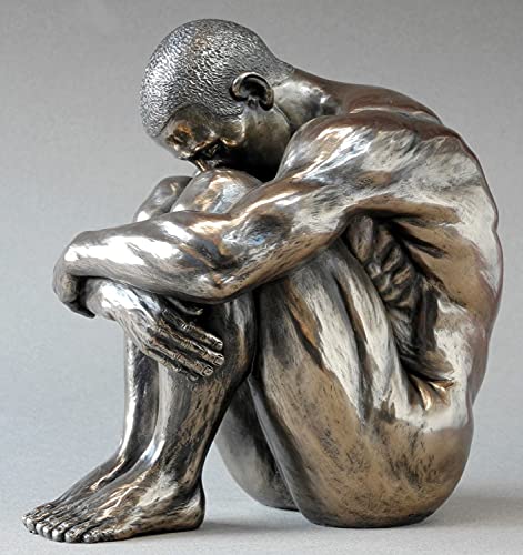 Body Talk Skulptur Akt - Mann, sitzend (L) von Body Talk