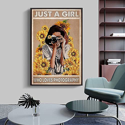 Vintage Metall-Blechschild Sonnenblume Fotografie Leinwand Malerei Wandkunst Poster & Druck Bild Heimdekoration Blechschild Poster Vintage Metallschilder für Bar Musik Club Männerhöhle Zimmer von Bodyard