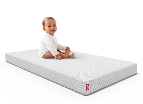 Bodyguard bett1 SuperBreeze Kindermatratze 70x140 cm für Neugeborene, Babys und Kleinkinder (Liegefläche bei 60 °C waschbar, rundum verstärkte Trittkante, Belüftungskanäle, QXSchaum, Oeko Tex 100) von Bodyguard