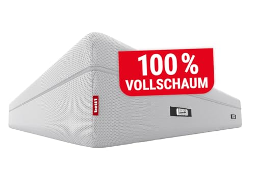 Bodyguard bett1 Boxspring Matratze Weich 100x200 mit ca. 28 cm Matratzen-Höhe! (Weich, 100% Vollschaum, 2in1 Liegehärten weich/Fester, Oeko-TEX® 100, Ergonomiemodule, QXSchaum®) von Bodyguard