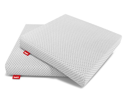 Bodyguard bett1 Sitzkissen 40x40 cm (Doppelpack, hohe Stützkraft beim Sitzen, luftdurchlässiger Bezug waschbar bis 60 °C) von Bodyguard