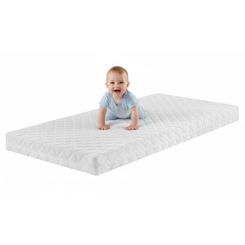 Bodyprotect Babymatratze mit Trittkante 60x120 cm, Made in EU, Ökotex, Komfortschaum Matratze Little Dreams, Höhe ca. 9 cm, auch als Kindermatratze 60 x 120 cm, Bezug waschbar und kochfest bis 95 Grad Bodyprotect Babymatratze mit Trittkante 60x120 cm, Made in EU, Ökotex, Komfortschaum Matratze Little Dreams, Höhe ca. 9 cm, auch als Kindermatratze 60 x 120 cm, Bezug waschbar und kochfest bis 95 Grad von Bodyprotect