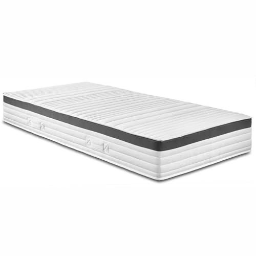 Bodyprotect Taschenfederkernmatratze Elite Line 100x200 cm, 1000 Federkern orthopädische Matratze Härtegrad H3 fest, Öko-Tex, ergonomische 7 Zonen Federkernmatratze, Höhe 25, Made in EU von Bodyprotect