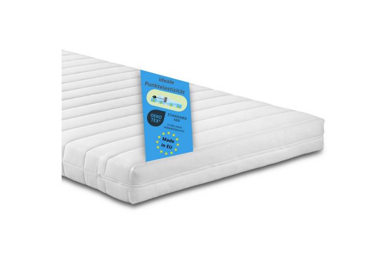Kaltschaummatratze Comfort Line KS, Bodyprotect, 10 cm hoch, punktelastisch, Größe: 80x200, Härtegrad: 4 von Bodyprotect
