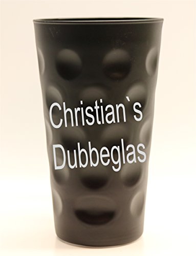 Böckling Pfälzer Dubbeglas schwarz mit Name 0,5l (Dubbeglas-Shop) von Böckling