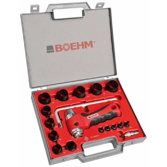 BOEHM - Locheisensatz 3-30mm inkl. Halter von Boehm