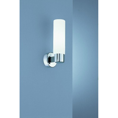 Wandanbauleuchte 40W chr Gl_opal IP40 HV E14 k.Betriebsger von Böhmer