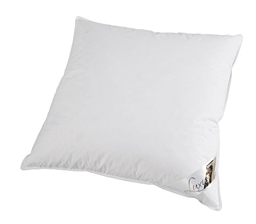 LINEA by böhmerwald - cosy - hochwertiges Luxus Kopfkissen extraweich, 80x80, 100% weiße neue Daunen, Allergiker geeignet, waschbar bis 60°C, in Deutschland produziert, Weiß LINEA by böhmerwald - cosy - hochwertiges Luxus Kopfkissen extraweich, 80x80, 100% weiße neue Daunen, Allergiker geeignet, waschbar bis 60°C, in Deutschland produziert, Weiß von Böhmerwald