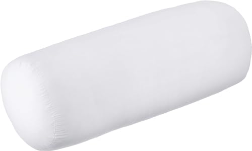 Böhmerwald Nackenrolle, allergikergeeignet, 100% Polyester-Faserbällchen, Füllgewicht: 300gr., Größe: 15x40 cm, OEKO-TEX ® STANDARD 100, Weiß von Böhmerwald