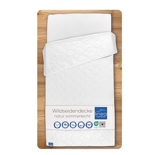LINEA by böhmerwald - Nature- Wildseide sommerleicht, 155x200, 100% Wildseide, Allergiker geeignet, waschbar bis 40°C, in Deutschland produziert LINEA by böhmerwald - Nature- Wildseide sommerleicht, 155x200, 100% Wildseide, Allergiker geeignet, waschbar bis 40°C, in Deutschland produziert von LINEA by böhmerwald