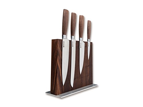 Böker Manufaktur Style Set Messer-Block&Messer, Holz, Braun, 24.5 x 10 x 25 cm, 5-Einheiten von Böker