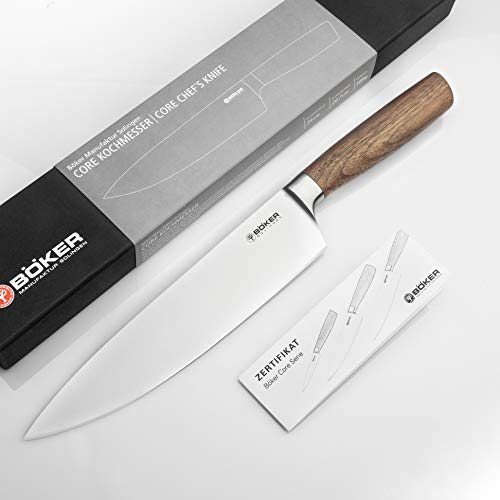 BÖKER SOLINGEN® Core Küchenmesser - Profi Chef-Messer mit extrem scharfer, geschmiedeter Klinge in Geschenkbox - handgemachtes Kochmesser von Böker Plus