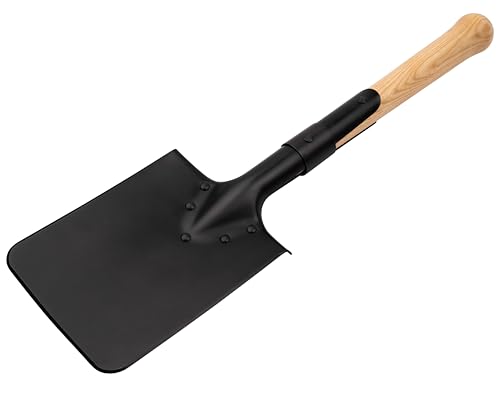 Böker Plus® Shovel M1874 - Deutscher Feldspaten mit Holzstiel - Armee Kurzspaten nach historischen Pionierspaten - Kurze Outdoor-Schaufel mit Tasche für Bushcraft-, Camping-, Survival-Ausrüstung von Böker Plus