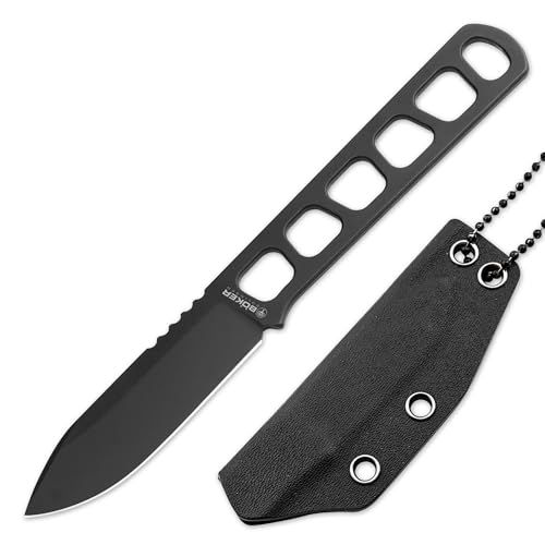 Böker SOLINGEN BFF Packlite Allblack – feststehendes Outdoormesser mit Kydex-Scheide & Kugelkette - 6,5 cm lange MagnaCut Klinge - mit demontierbaren Richlite Griff – made in Germany Böker SOLINGEN BFF Packlite Allblack – feststehendes Outdoormesser mit Kydex-Scheide & Kugelkette - 6,5 cm lange MagnaCut Klinge - mit demontierbaren Richlite Griff – made in Germany von Böker