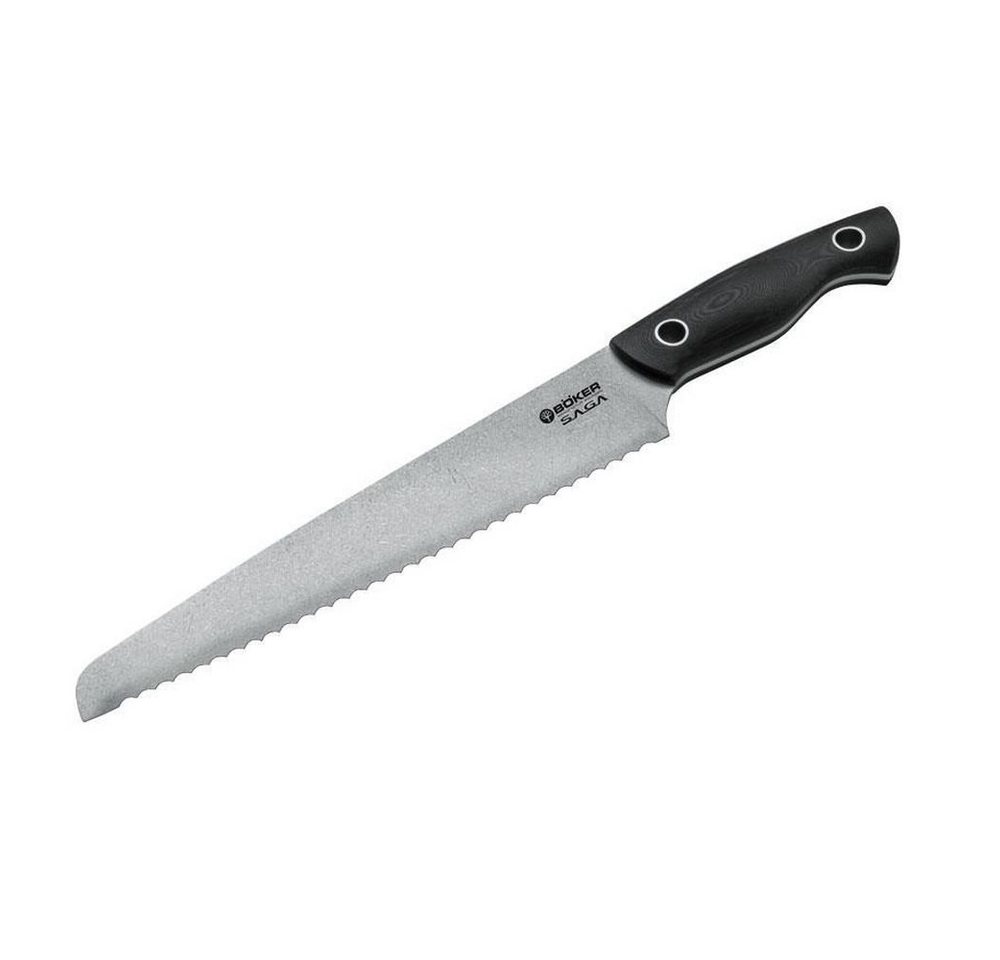 Böker Steakkochmesser Saga G-10 Stonewash Brotmesser 130281 von Böker