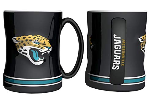 Boelter Brands NFL Jacksonville Jaguars 291682 Kaffeetasse, Team-Farbe, 400 ml von Boelter Brands