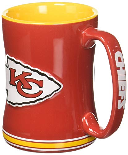 Boelter Brands NFL Kaffeetasse, Motiv: Kansas City Chiefs, 400 ml von Boelter Brands