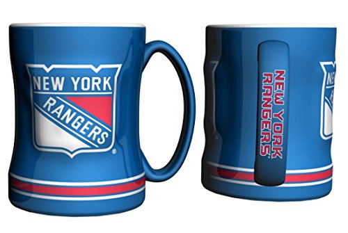 New York Rangers Coffee Mug - 14oz Sculpted Relief by Boelter Brands von Boelter Brands