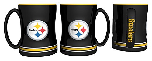 Pittsburgh Steelers 15 Ounce Sculpted Logo Relief Coffee Mug by Boelter by Boelter von Boelter Brands