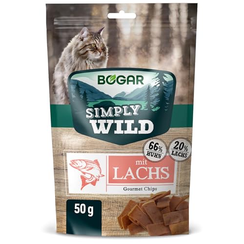 Bogar – Simply Wild – Katzenleckerlis – Ergänzung zur Katzenfutter – Knusprige Leckereien für Katzen mit Lachs – Für Genuss & Katzenpflege – In Form von Zarten Fleischstreifen – 50 g Bogar – Simply Wild – Katzenleckerlis – Ergänzung zur Katzenfutter – Knusprige Leckereien für Katzen mit Lachs – Für Genuss & Katzenpflege – In Form von Zarten Fleischstreifen – 50 g von Bogadent