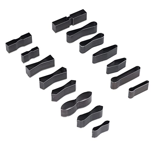 15Pcs Hollow Punch Set, Carbon Steel Leather Shape Punch, Hole Punch Kit for Leather Fabric Clay Rubber Plastic, Includes 15 Different Sizes von Bognajin