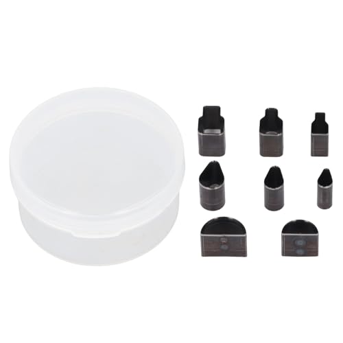 8pcs Leder -Schneidemittel Set, manuelles Stanzwerkzeug, Leichtmetallstahlmaterial, Wasserdropfen -Stempel mit Aufbewahrungsbox für Handwerkslederprojekte 8pcs Leder -Schneidemittel Set, manuelles Stanzwerkzeug, Leichtmetallstahlmaterial, Wasserdropfen -Stempel mit Aufbewahrungsbox für Handwerkslederprojekte von Bognajin