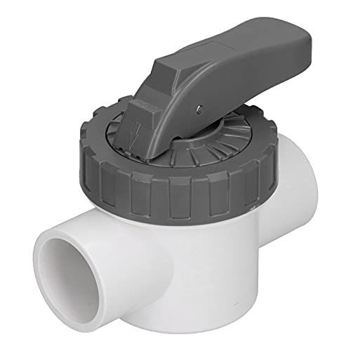 Bognajin Diverter -Ventil -Wasserbehandlungskugelventil mit Griff, einfache Installation, robuste ABS- und PVC -Materialien für Swimmingpool -Zubehör- und Bewässerungssysteme (V40-2A) von Bognajin