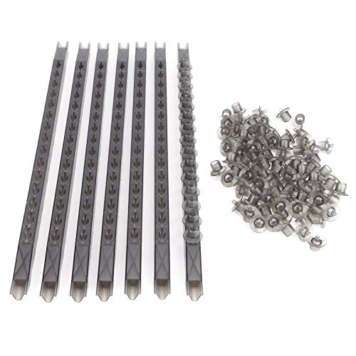 Bognajin Queen Bee Cell Cups Kit mit Rahmen, Kunststoff-Aufzucht kästchen für die Imkerei, enthält 7 Cell Cup Frames und 100 Queen Bee Cell Cups, leichtes Nicht-Material, ideal für Br von Bognajin