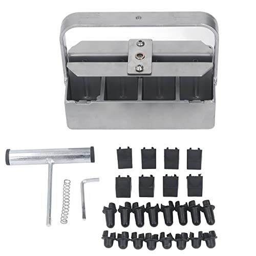 Manual Soil Block Maker Kit with 24 Blockers, Stainless Steel Quad Soil Blocking Tool for Garden, Seedlings and Farms, to Use and Durably von Bognajin