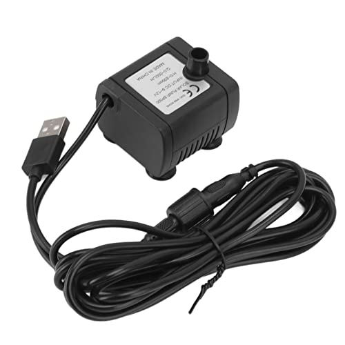 Miniaturpumpe DC6 12 V, Fischpumpe, 0 200 cm Kopf USB -Pumpe mit ABS -Material, Mehrzweckbrunnenpumpe für Aquarien Innendekoration Wasser von Bognajin