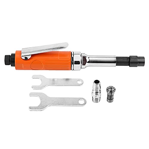 Pneumatische Schleifstecherpolierwerkzeug, Luftstaberschleife mit 3 mm6 mm/Chuck, Geschwindigkeit 25000 U/min pneumatisches Polierwerkzeug für Metallholz -Gummi -Reifen, (Mid-length style) von Bognajin