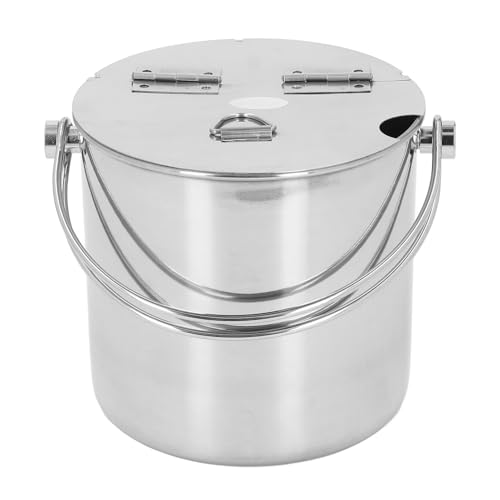 Stainless Steel Bucket with Lid, Insulated Bucket for Beverage Wine, Thickened Insulated Bucket with Handle, Portable and Sealed for Parties Barbecues Picnics von Bognajin